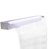 vidaXL Lame de cascade de piscine avec LED acier inoxydable 110 cm