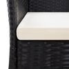 vidaXL Mobilier d'ext&eacute;rieur 9 pcs r&eacute;sine tress&eacute;e et bois d'acacia noir