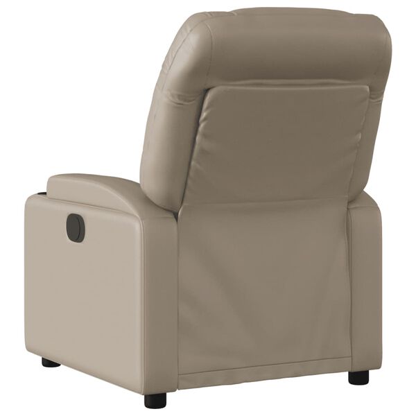 vidaXL Fauteuil inclinable &eacute;lectrique Cappuccino Similicuir