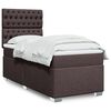 vidaXL Sommier &agrave; lattes de lit avec matelas Marron fonc&eacute; 90x190 cm