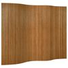 vidaXL Cloison de s&eacute;paration marron largeur 250 cm hauteur 165 cm bambou