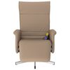 vidaXL Fauteuil inclinable de massage repose-pieds cappuccino