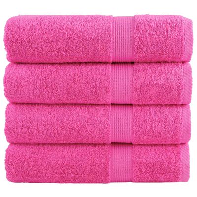 vidaXL Serviettes de bain de qualité supérieure 4 pcs 100% coton