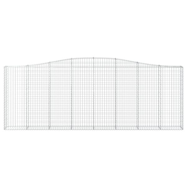 vidaXL Paniers &agrave; gabions arqu&eacute;s 25 pcs 400x30x140/160 cm Fer galvanis&eacute;