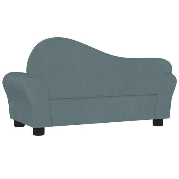 vidaXL Canap&eacute; pour enfants Bleu Velours