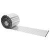 vidaxl Bordure de Pelouse 20 m x 25 cm Acier galvanis&eacute; Argent&eacute;
