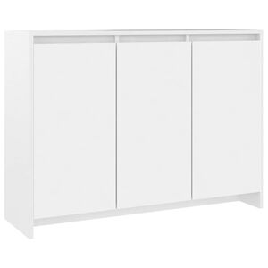 vidaXL Buffet Blanc 102x33x75 cm Bois d'ing&eacute;nierie