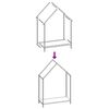 vidaXL Portant de bois chauffage blanc 60x25x90 cm
