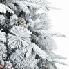 vidaXL Sapin de Noël artificiel à branches pliantes, duveteux de neige