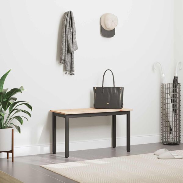 vidaXL banc Naturel 110 x 35 x 45 cm Bois de pin massif