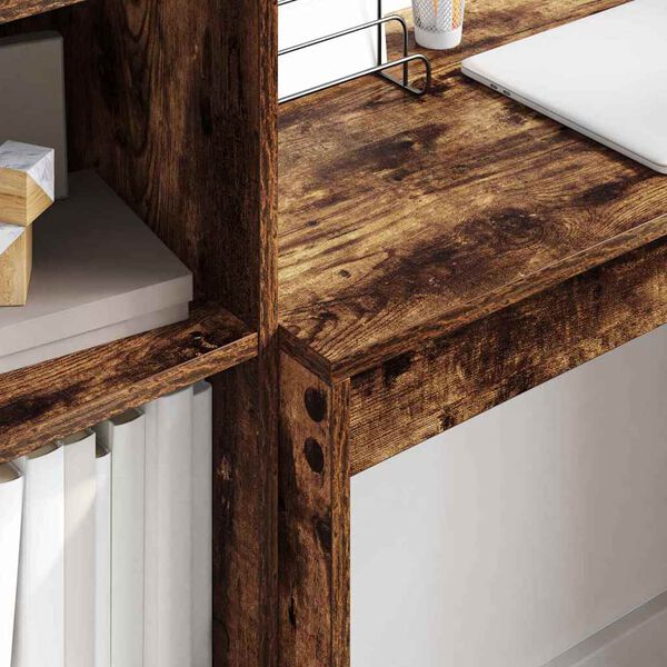 vidaXL Bureau Ch&ecirc;ne fum&eacute; 80 x 40 x 76 cm