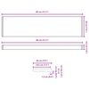 vidaXL Appui de fen&ecirc;tre Texte en marbre -enure 80 x 20 x 4,5 cm PVC