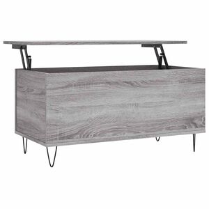 vidaXL Table basse Sonoma gris 90x44,5x45 cm Bois d'ing&eacute;nierie