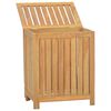 vidaXL Bac &agrave; linge 50x35x60 cm bois de teck massif