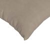 vidaXL Coussins de canap&eacute; 2 pcs Taupe 50 x 50 cm tissu