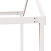 vidaXL Lit superposé sans matelas blanc 90x190 cm bois de pin massif