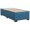 vidaXL Sommier &agrave; lattes de lit avec matelas bleu 80x200 cm velours