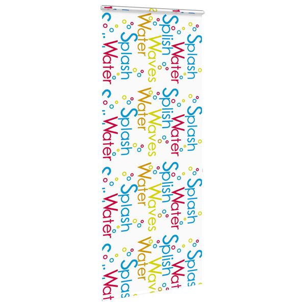 vidaXL Store enrouleur de douche avec cassette largeur du tissu 96 cm