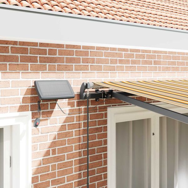 vidaXL Auvent R&eacute;tractable Multicolore 300 x 250 cm tissu