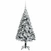vidaXL Sapin de No&euml;l artificiel Blanc 150 cm PVC, Acier et Plastique