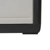 vidaXL Armoire de rangement de jardin avec 4 &eacute;tag&egrave;res Noir et gris