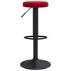 vidaXL Tabourets de bar lot de 2 rouge bordeaux velours