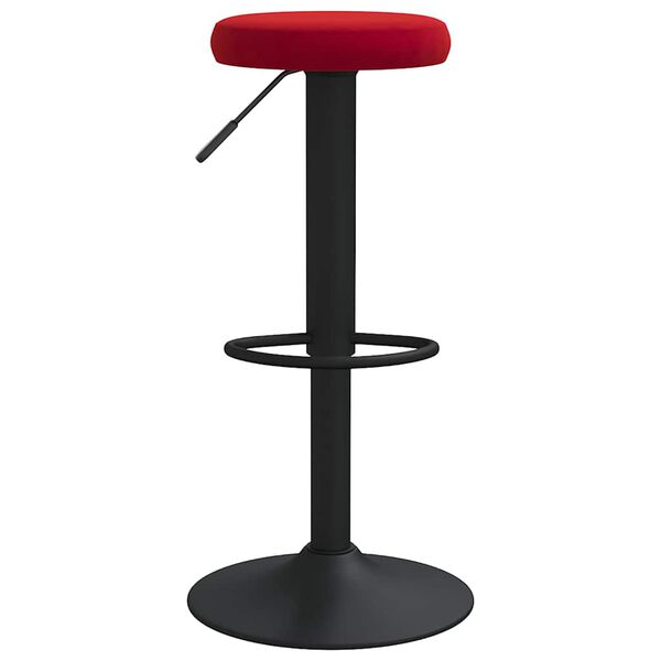 vidaXL Tabourets de bar lot de 2 rouge bordeaux velours