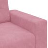 vidaXL | Sofa 3 places | avec coussin Rose Velours