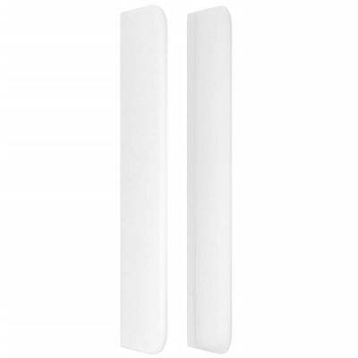 vidaXL Tête de lit avec oreilles Blanc 93x16x118/128 cm Similicuir