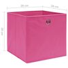 vidaXL Boîtes de rangement 4 pcs Tissu intissé 28x28x28 cm Rose