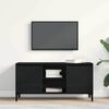 vidaXL Meuble TV Ch&ecirc;ne noir 102 x 35 x 50 cm Bois d'ing&eacute;nierie