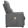 vidaXL Fauteuil de massage inclinable Gris clair Tissu