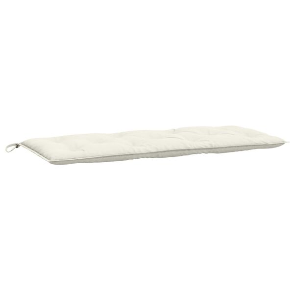 vidaXL Coussin de banc de jardin crème mélangé 120x50x7 cm tissu