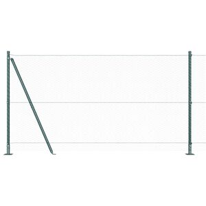 vidaXL Cl&ocirc;ture en fil soud&eacute; avec base en b&eacute;ton 10 x 1,2 m (l x h)