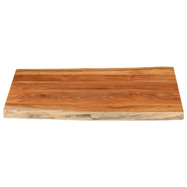 vidaXL Dessus de table 100x80x2,5 cm rectangulaire bois massif acacia