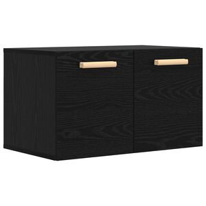 vidaXL Meuble mural Ch&ecirc;ne noir 60 x 36,5 x 35 cm Bois d'ing&eacute;nierie