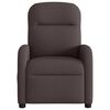 vidaXL Fauteuil de massage inclinable Marron fonc&eacute; Tissu
