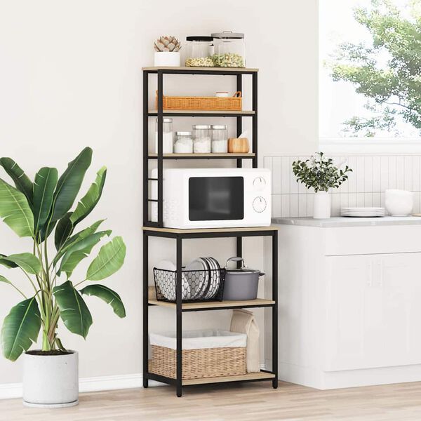 vidaXL Étagère de cuisine Chêne Sonoma 60 x 40 x 168 cm