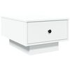 vidaXL Table basse blanc 60x45x31 cm bois d'ing&eacute;nierie