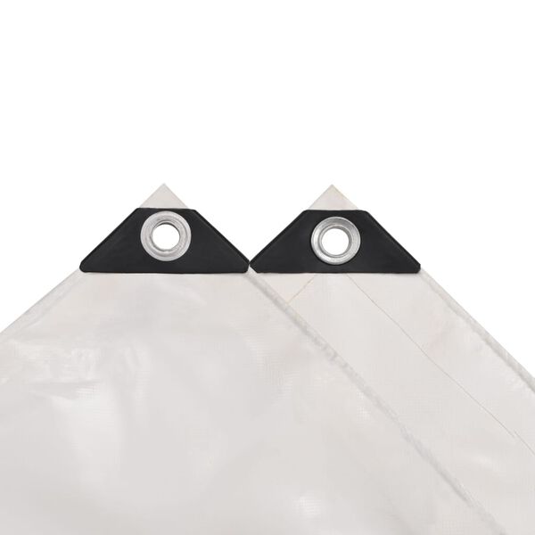 vidaXL B&acirc;che 650 g / m&sup2; 3 x 4 m Blanc