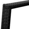 vidaXL Ensemble de bistro 3 pcs Résine tressée Noir