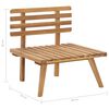 vidaXL Salon de jardin 4 pcs avec coussins Bois d'acacia solide