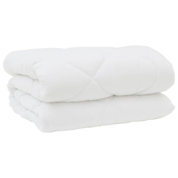 vidaXL Duvet d'hiver avec oreiller 3 pcs Blanc Microfibre