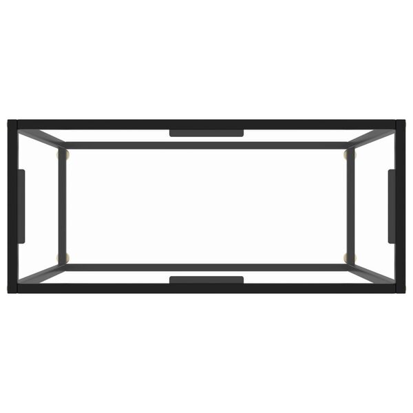 vidaXL Table console Transparent 80x35x75 cm Verre tremp&eacute;