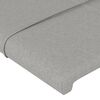 vidaXL Cadre de lit sans matelas gris clair 90x190 cm tissu