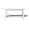 vidaXL Table basse Blanc 110x55x45 cm Bois massif de pin