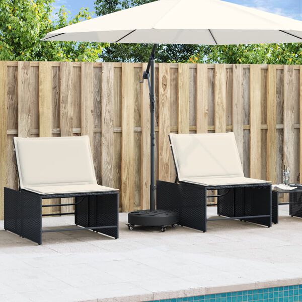 vidaXL Base de parasol avec roues pour m&acirc;ts &Oslash;38 / 48 mm 27 kg rond