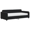 vidaXL Lit de jour avec matelas noir 90x190 cm velours