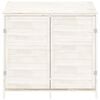 vidaXL Remise de jardin Blanc 102x52x112 cm Bois de sapin solide