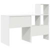 vidaXL Bureau Blanc 131,5 x 50 x 106,5 cm Bois d'ingénierie